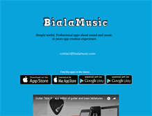 Tablet Screenshot of bialamusic.com